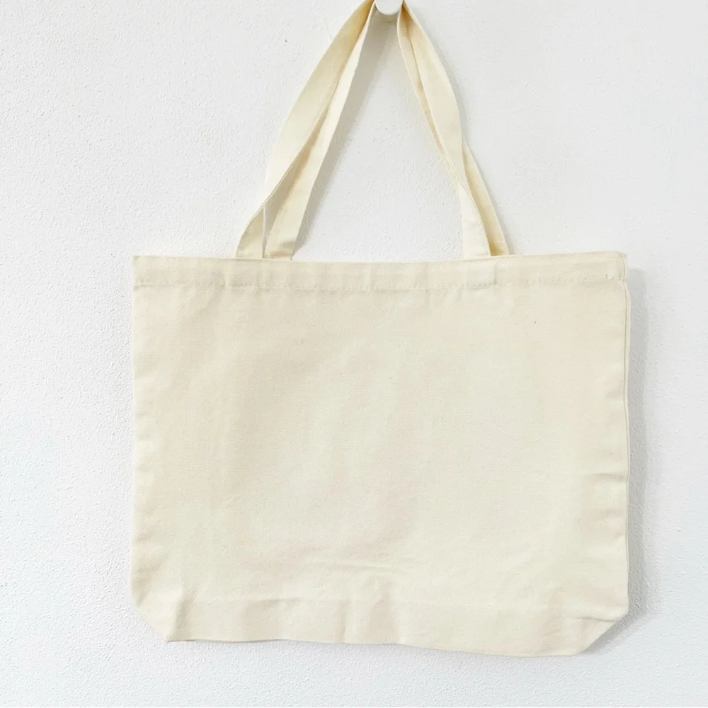 But First, Coffee — Glitter & Chenille Canvas Tote Bag - Picture 2 of 3